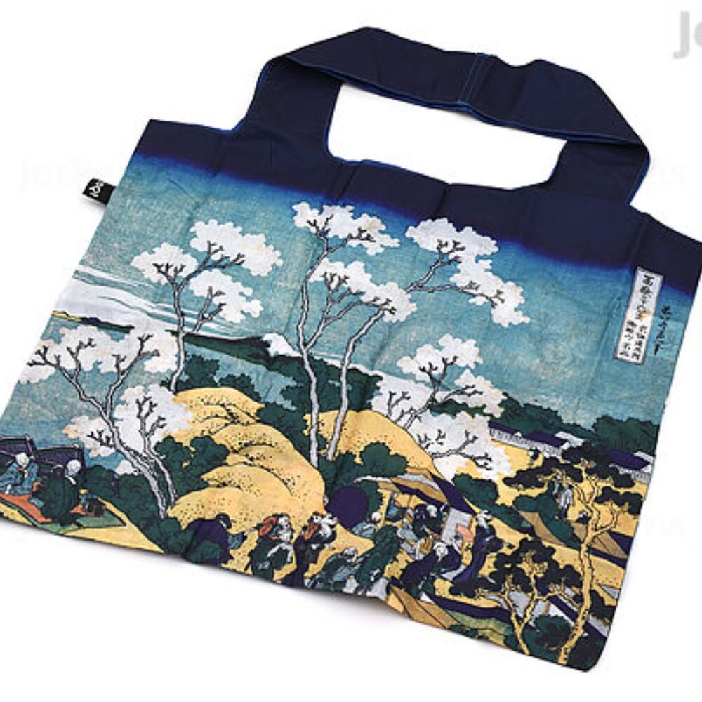 LOQI Tote Bag Museum Collection - Hokusai: Fuji Reuseable Tote/Shopping Bag New